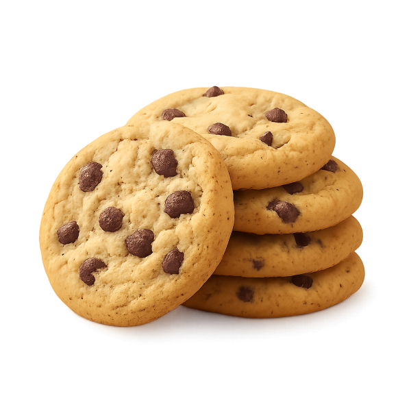 Μπισκότα βανίλιας με κομμάτια σοκολάτας